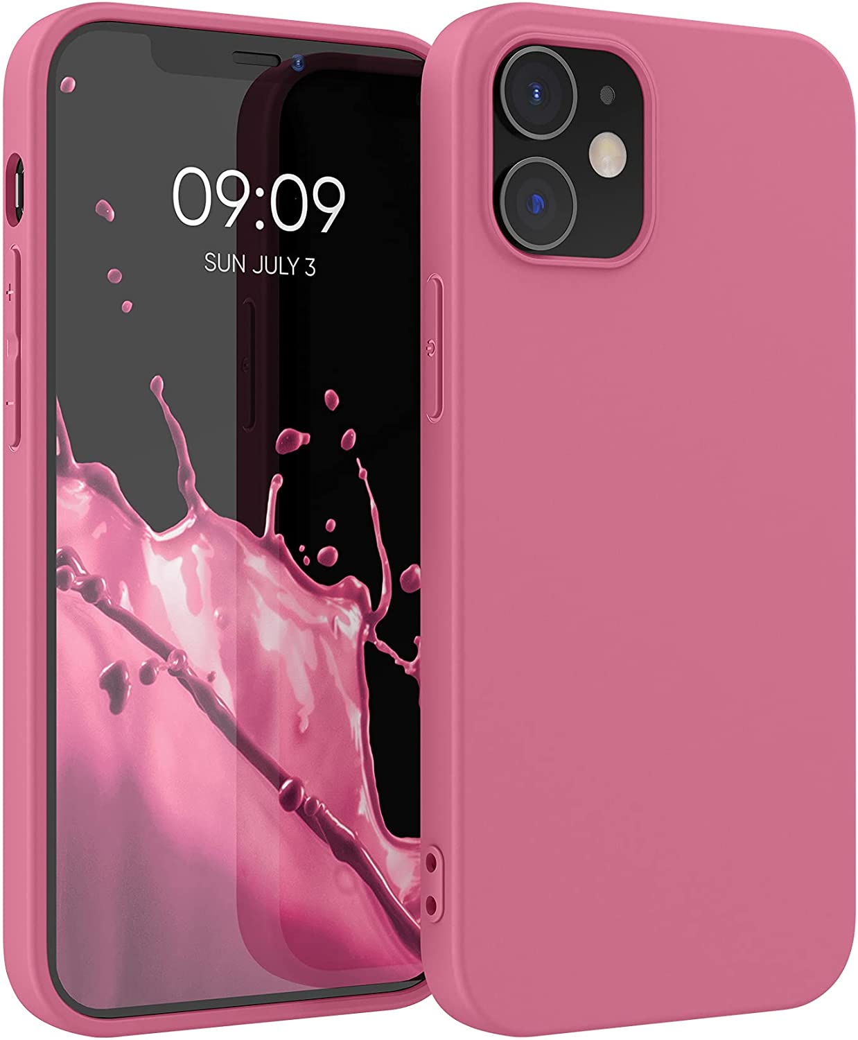 KW iPhone 12 / iPhone 12 Pro Θήκη Σιλικόνης TPU - Bubblegum Pink - 53938.212