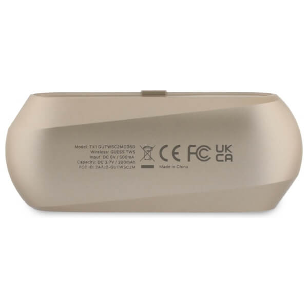 Guess Elongated Metalic Printed - Bluetooth 5.3 - Ασύρματα ακουστικά για Κλήσεις / Μουσική - Gold