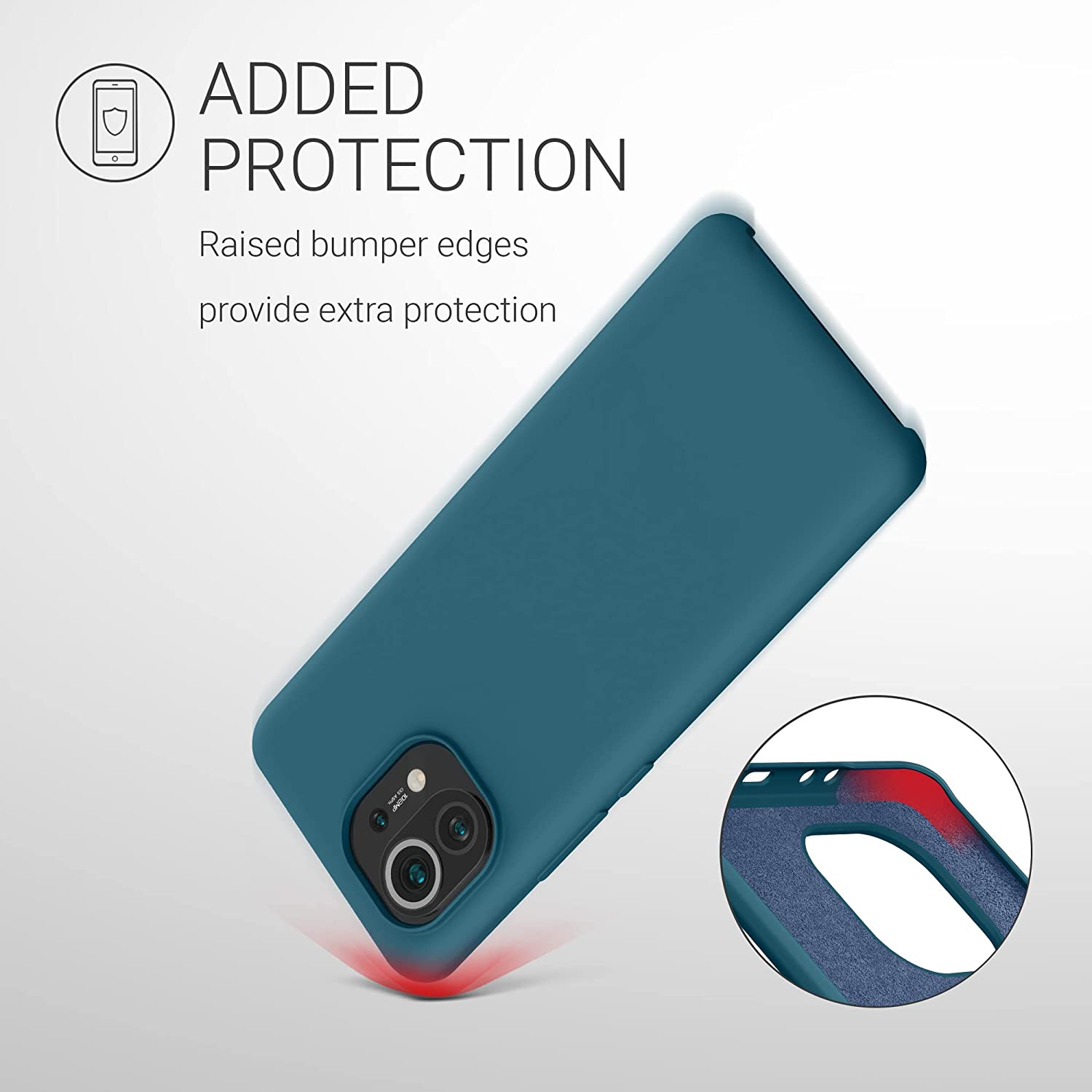 KW Xiaomi Mi 11 Θήκη Σιλικόνης Rubber TPU - Petrol Matte - 54379.57