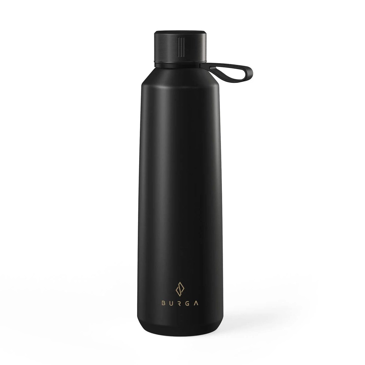 Burga W-BOTTLE Μπουκάλι Θερμός από Ανοξείδωτο Ατσάλι - 500ml - SolidBlack