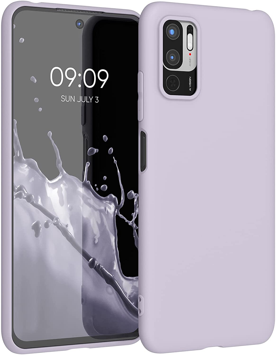KW Xiaomi Redmi Note 10 5G Θήκη Σιλικόνης TPU - Lavender - 54947.108