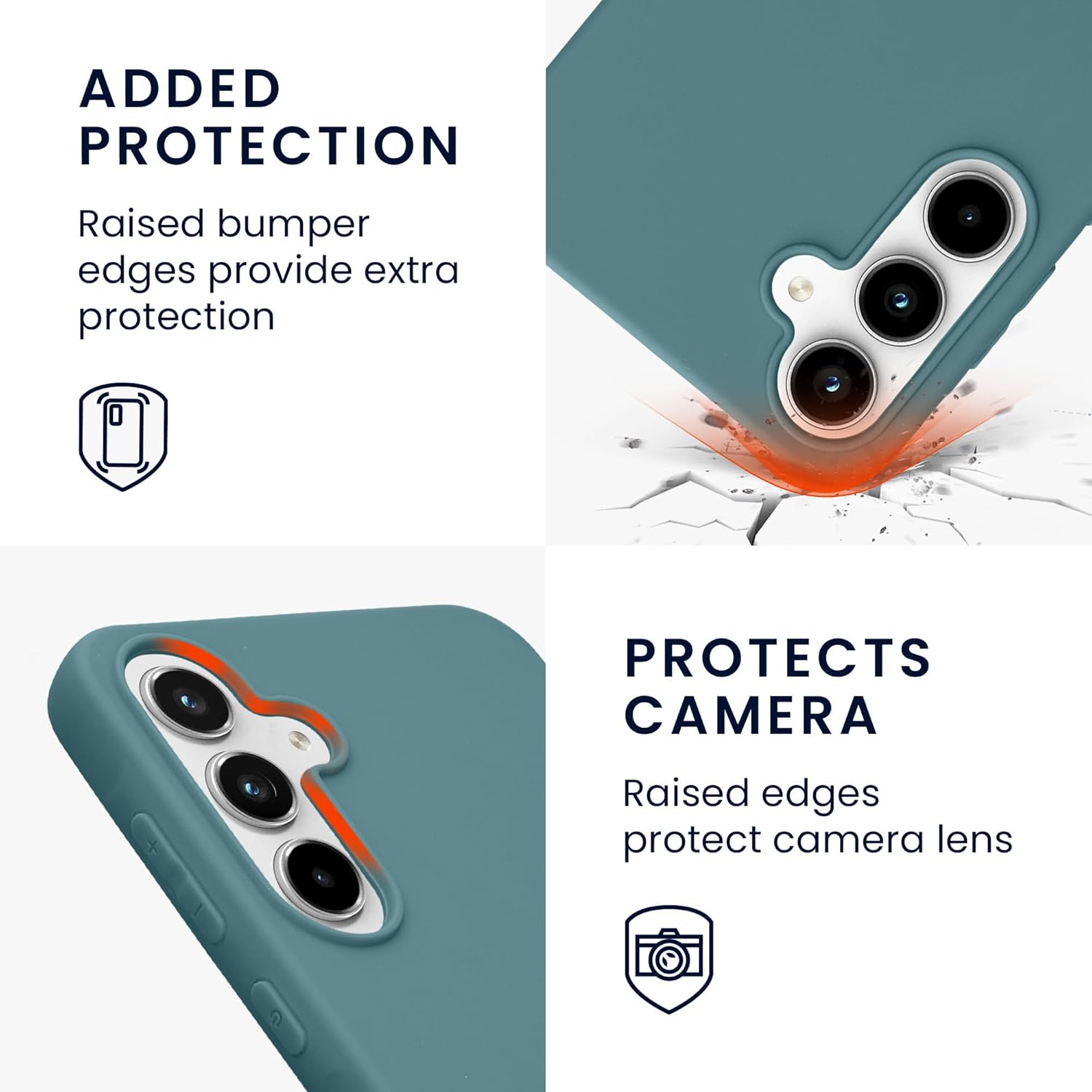 KW Samsung Galaxy A55 5G Λεπτή Θήκη Σιλικόνης TPU - Arctic Night