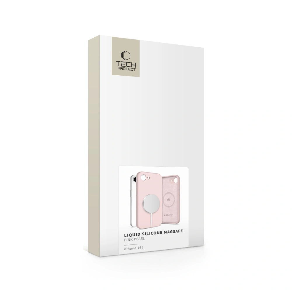 Tech-Protect iPhone 16e Liquid Silicone MagSafe Θήκη Σιλικόνης - Pink Pearl