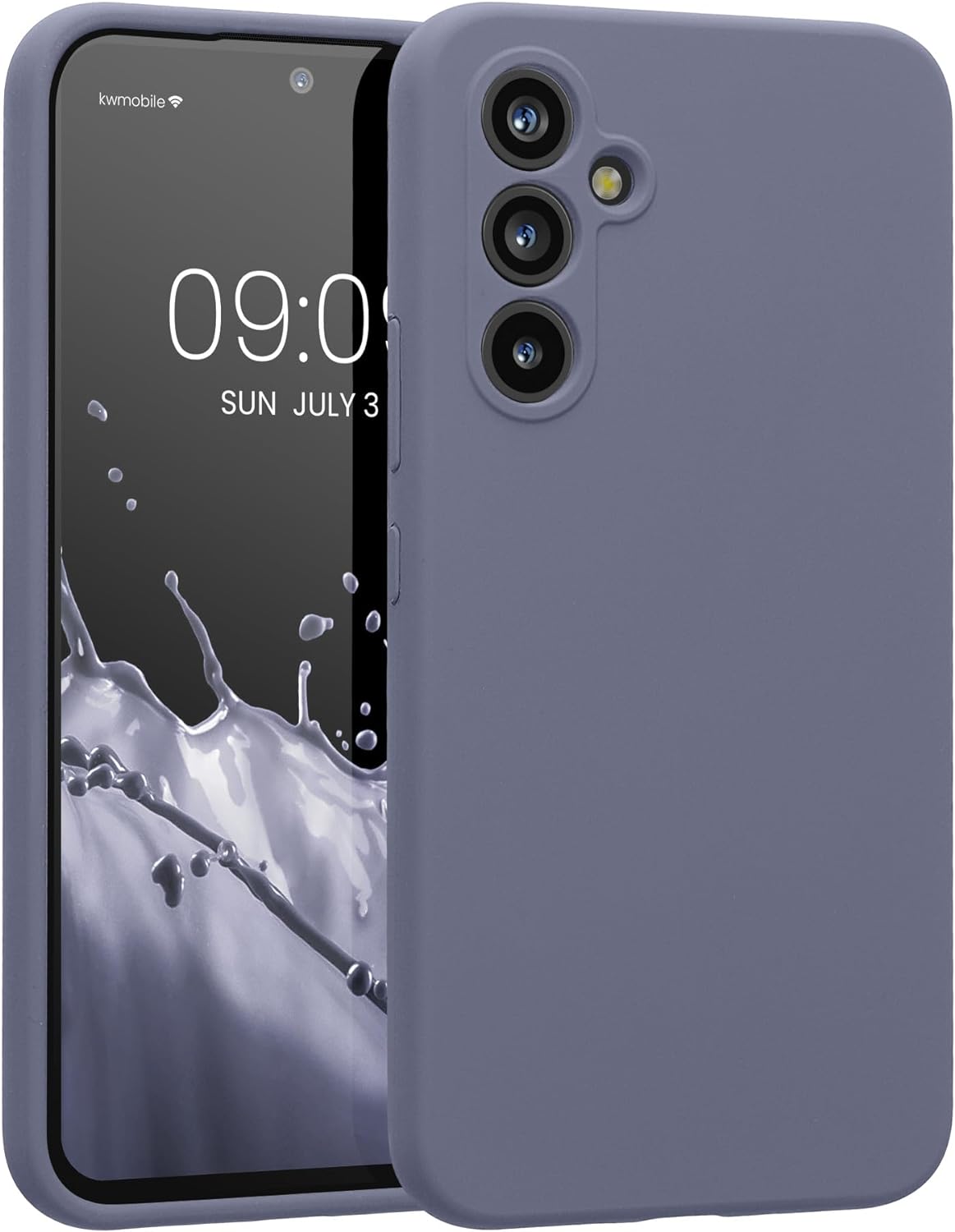 KW Samsung Galaxy A54 5G Θήκη Σιλικόνης Rubberized TPU - Lavender Grey