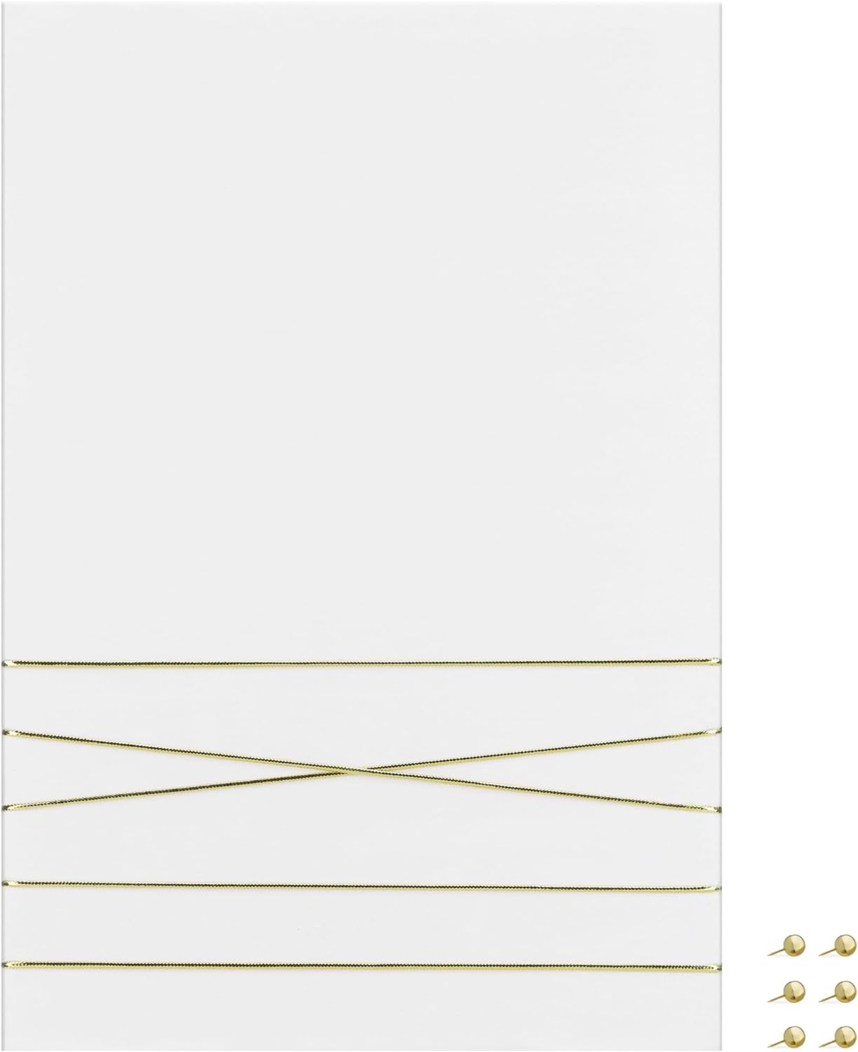 Navaris Πίνακας Ανακοινώσεων από Βελούδο - 44 x 30 cm - White - 52630.1.02