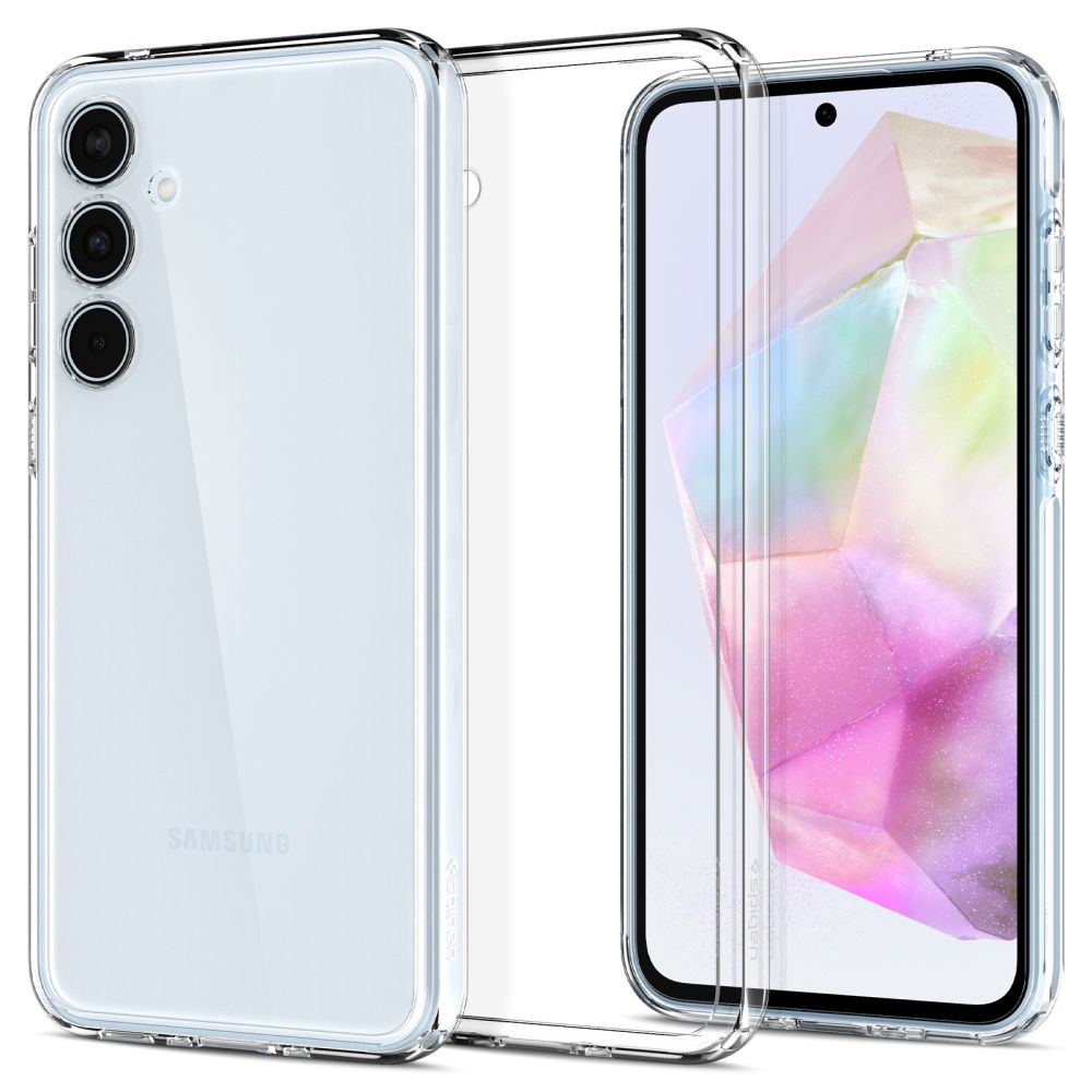 Spigen Samsung Galaxy A35 5G Σκληρή Θήκη με Πλαίσιο Σιλικόνης Ultra Hybrid - Crystal Clear