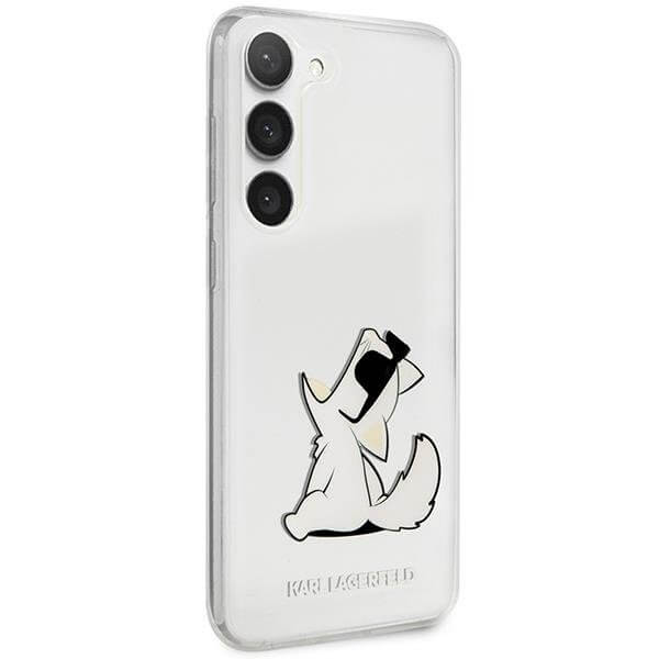 Karl Lagerfeld Samsung Galaxy S23+ - Choupette Fun Σκληρή Θήκη με Πλαίσιο Σιλικόνης - Διάφανη - KLHCS23MCFNRC