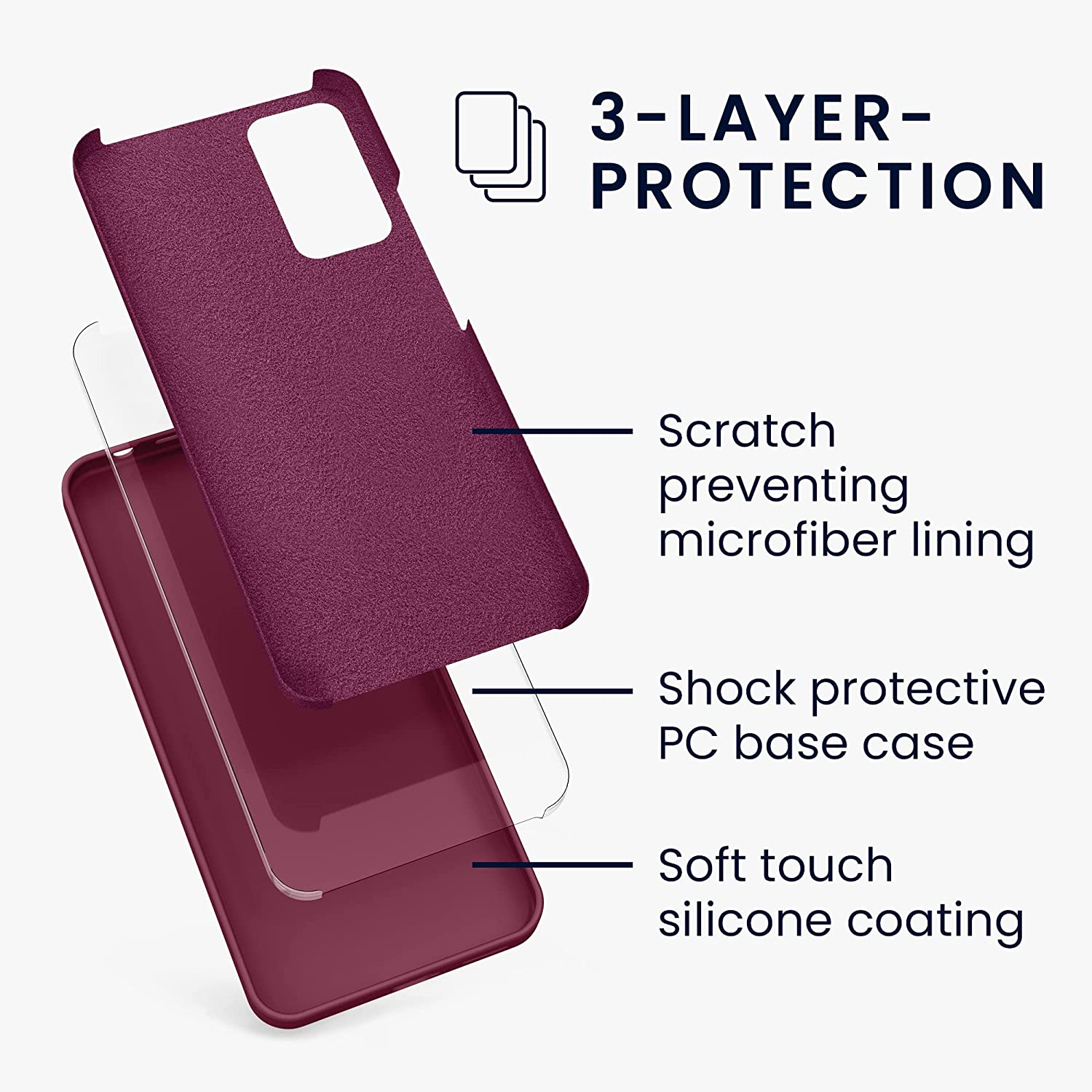 KW Xiaomi Redmi Note 11 Pro / Note 11 Pro 5G Θήκη Σιλικόνης Rubberized TPU - Tawny Red - 57373.190