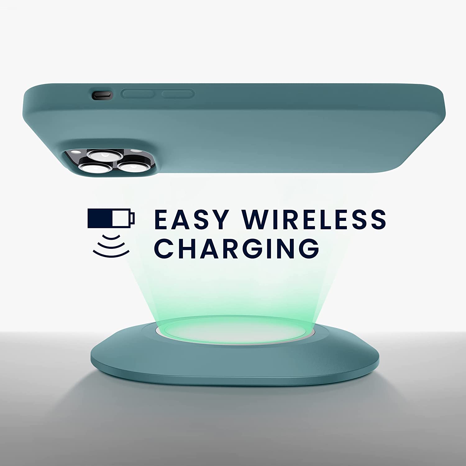 KW iPhone 14 Pro Max Θήκη Σιλικόνης Rubberized TPU - Arctic Night - 59074.207