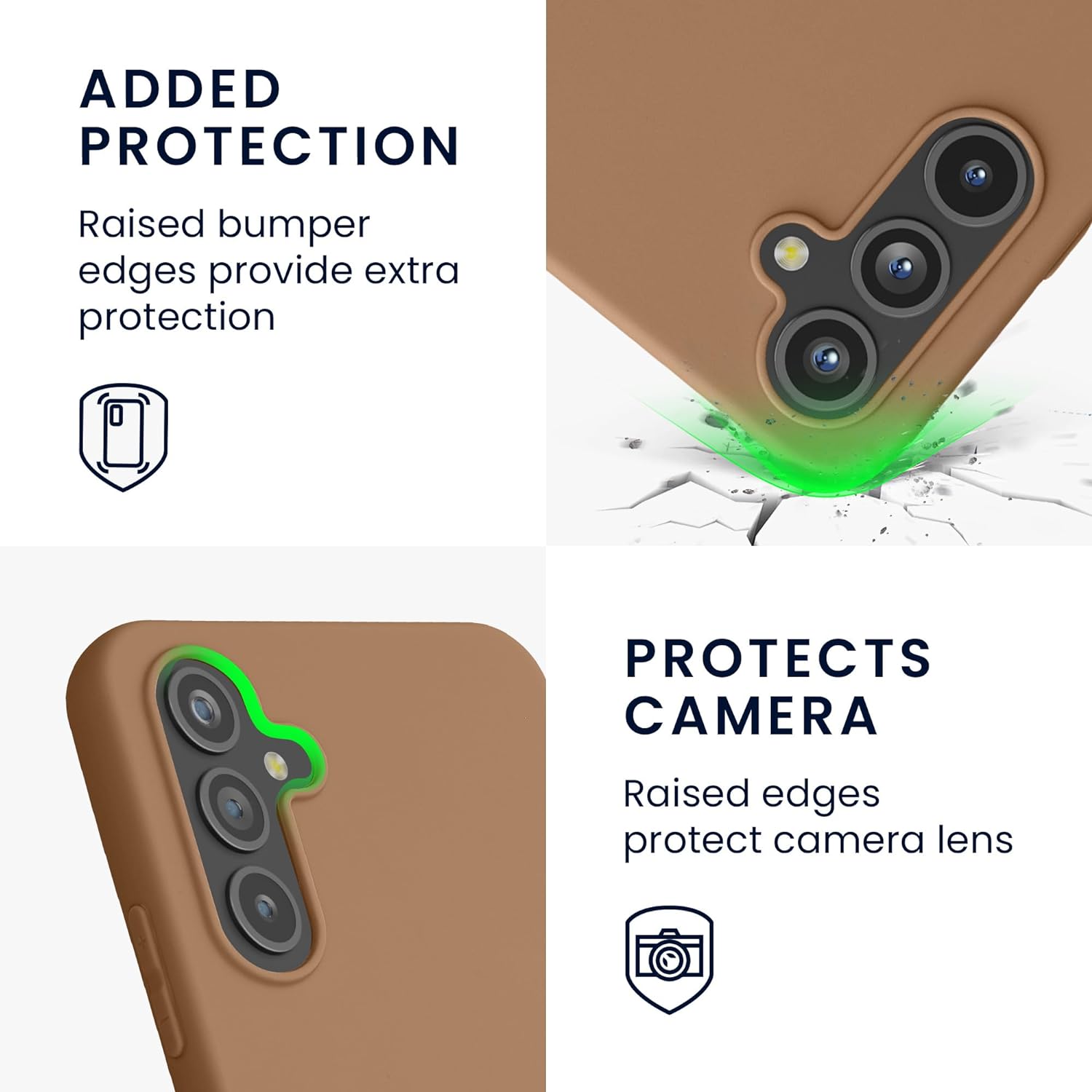 KW Samsung Galaxy A54 5G Θήκη Σιλικόνης TPU - Cappuccino