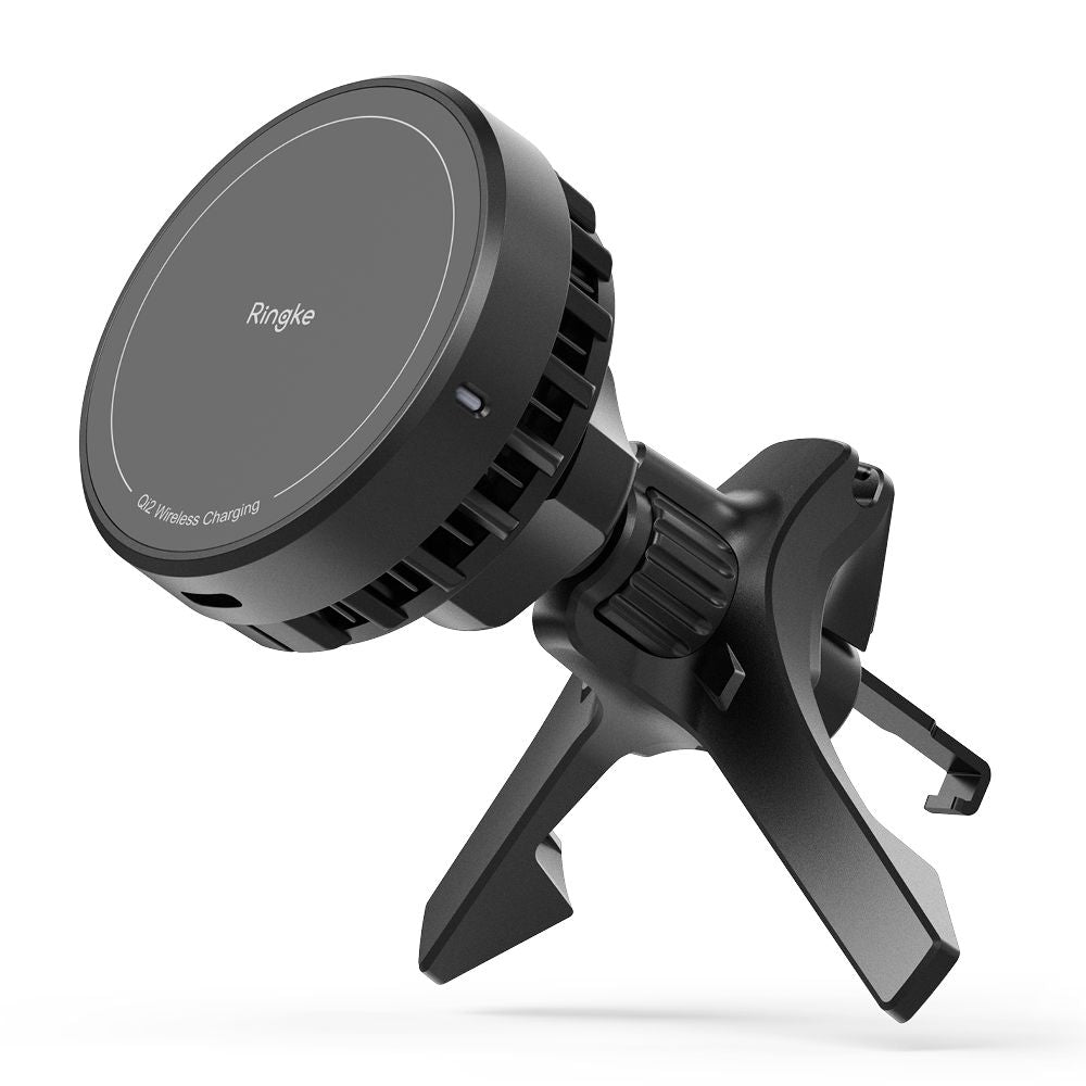 Ringke Peltier QI2 Μαγνητική Βάση Αυτοκινήτου Αεραγωγού με Ασύρματη Φόρτιση MagSafe 15W και Καλώδιο Type-C to Type-C - Black