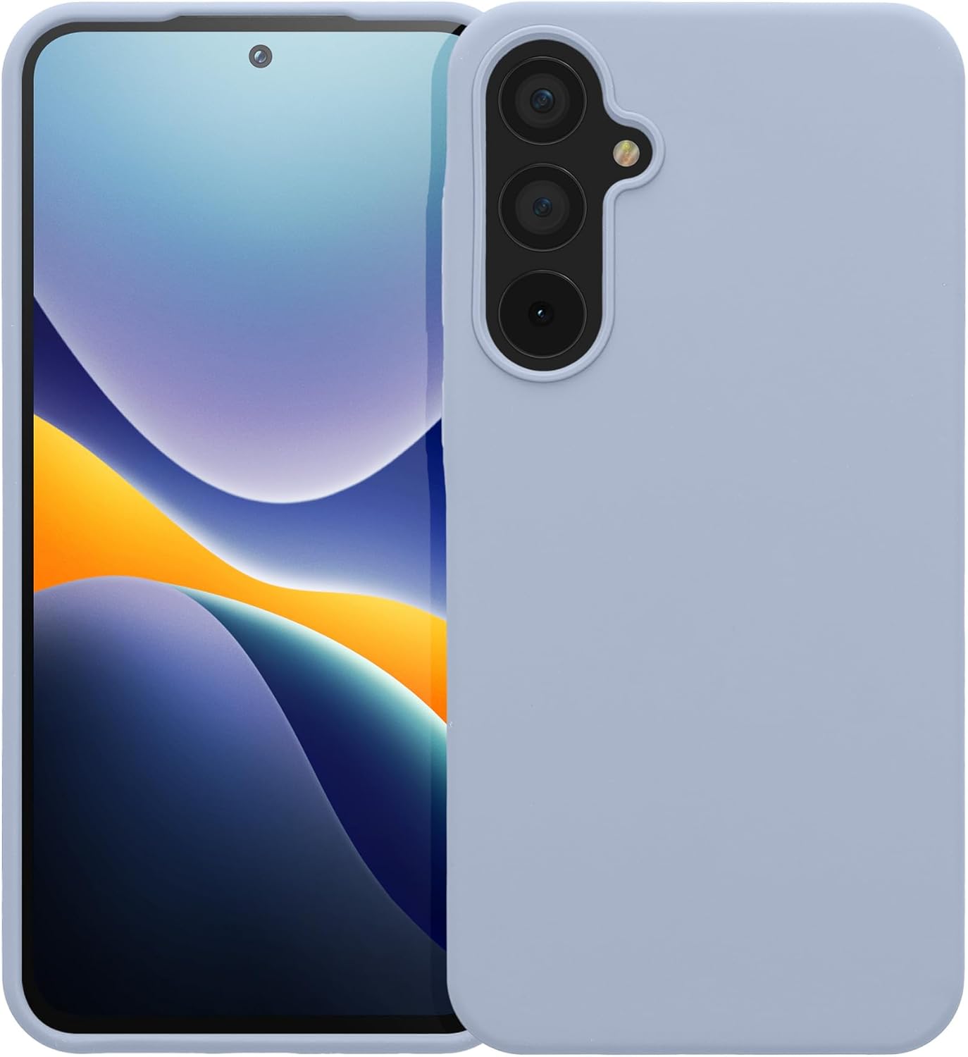 KW Samsung Galaxy A55 5G Θήκη Σιλικόνης Rubberized TPU - Light Blue Matte