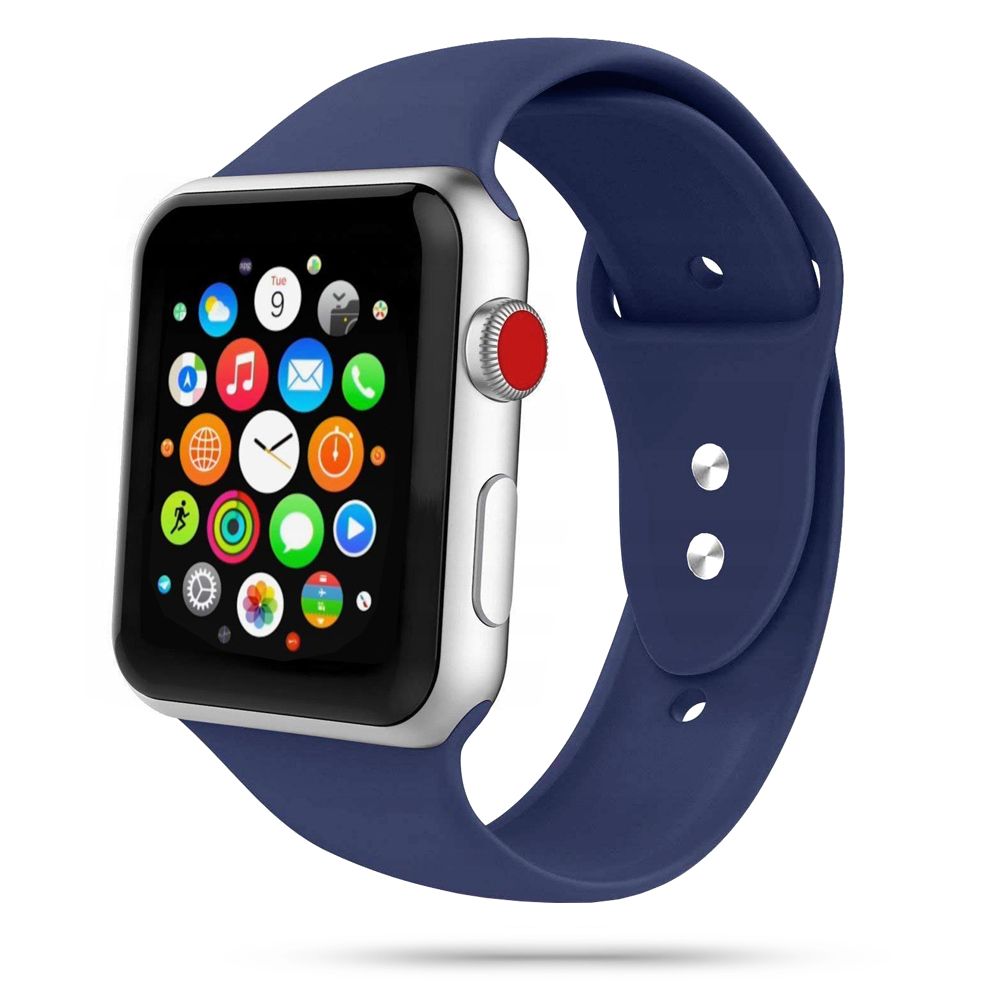 Tech-Protect Λουράκι Apple Watch 4 / 5 / 6 / 7 / 8 / 9 / SE / ULTRA 1 / ULTRA 2 - 42 / 44 / 45 / 49 mm IconBand Λαστιχένιο - Midnight Blue