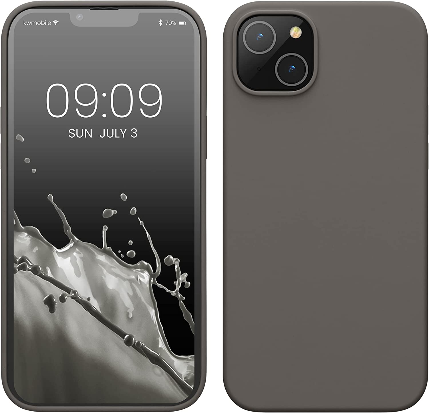 KW iPhone 14 Plus Θήκη Σιλικόνης TPU - Stone Dust - 59072.155