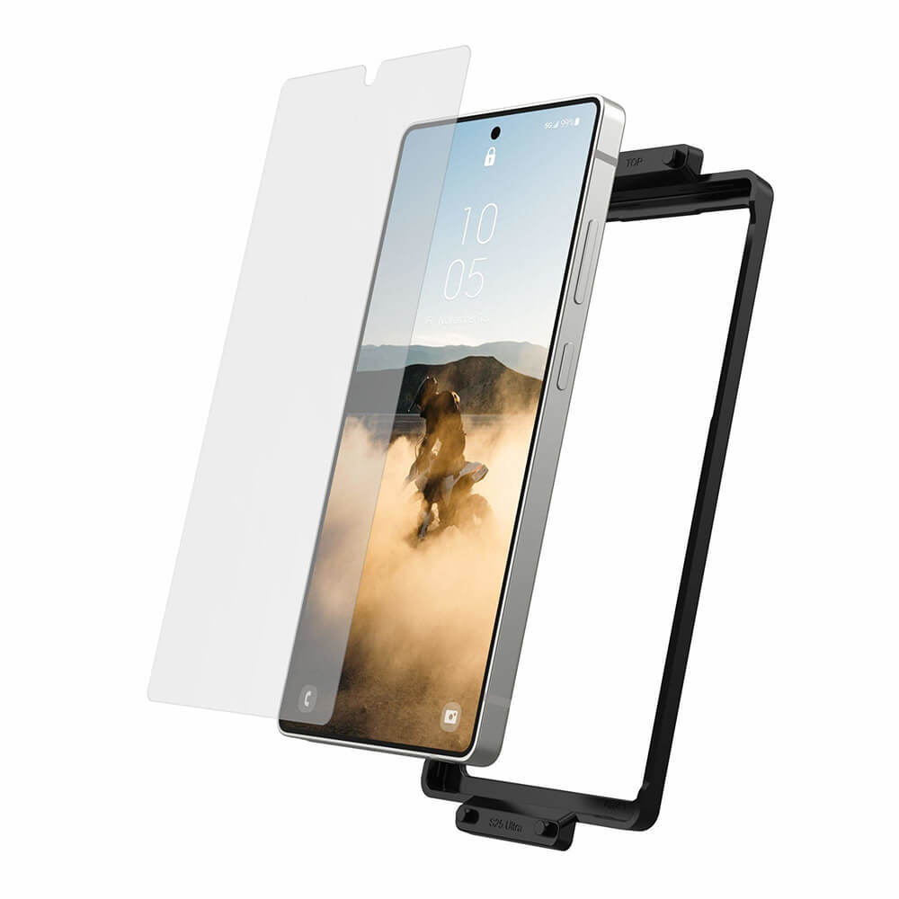 UAG Samsung Galaxy S25 Ultra Flex Shield Eco 7H Αντιχαρακτικό Γυαλί Οθόνης με Κιτ Εγκατάστασης - Clear