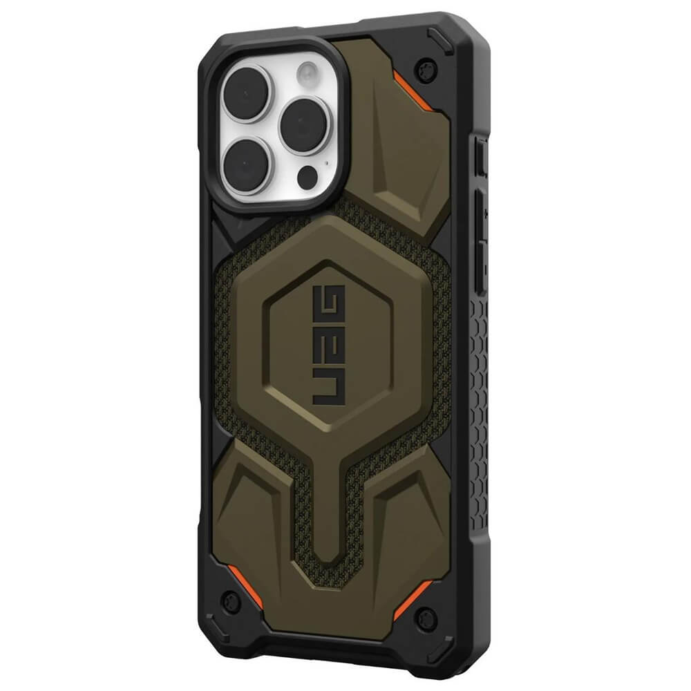 UAG iPhone 16 Pro Max Monarch Pro Kevlar Series Σκληρή Θήκη με MagSafe - Kevlar Element Green