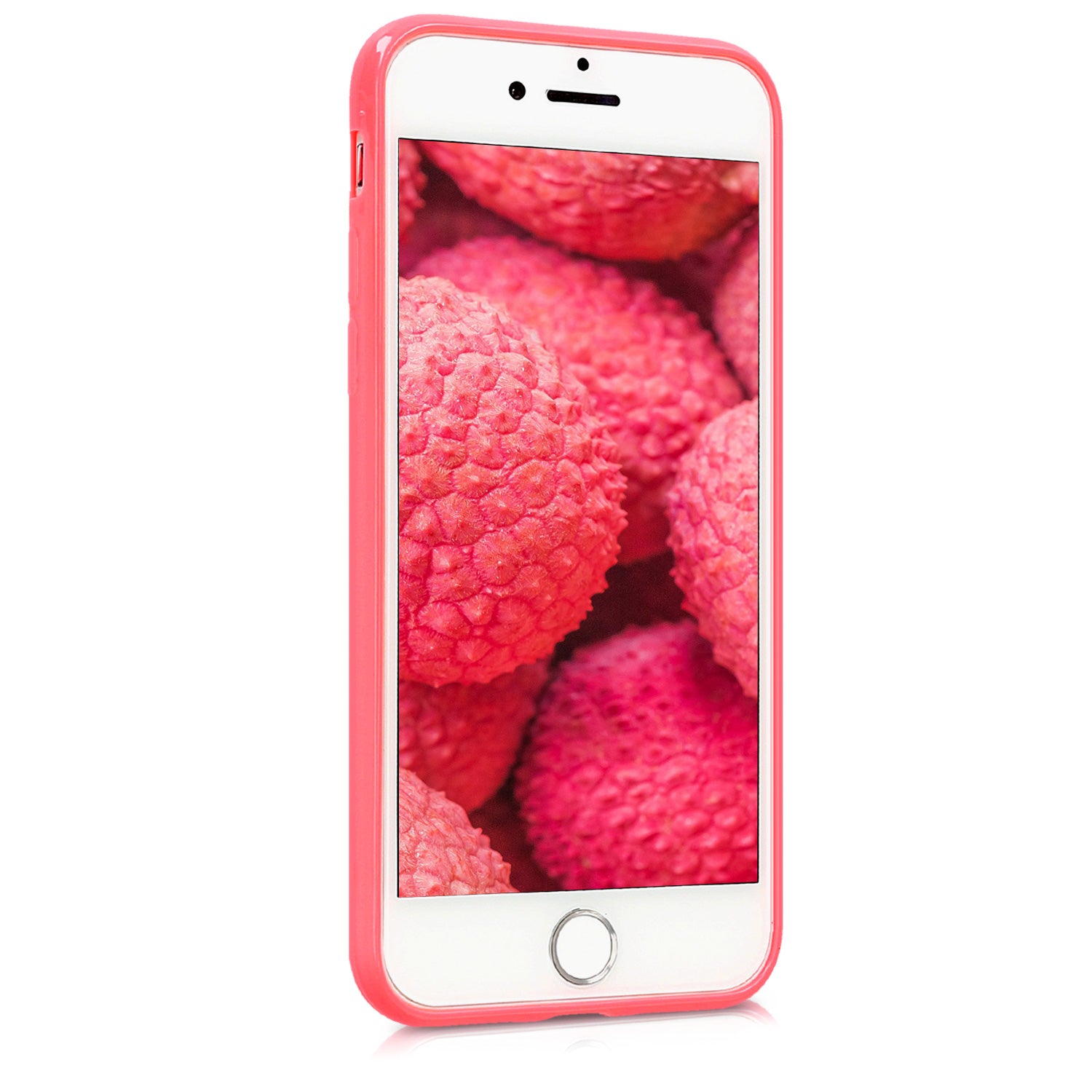 KW iPhone SE 2022 / SE 2020 / 7 / 8 Θήκη Σιλικόνης TPU - Neon Coral Matt - 39458.103