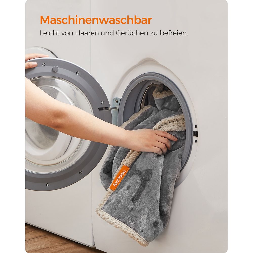 Feandrea Κουβέρτα / Κρεβάτι για Κατοικίδια - 152 x 127 cm - Grey - PPB060G01