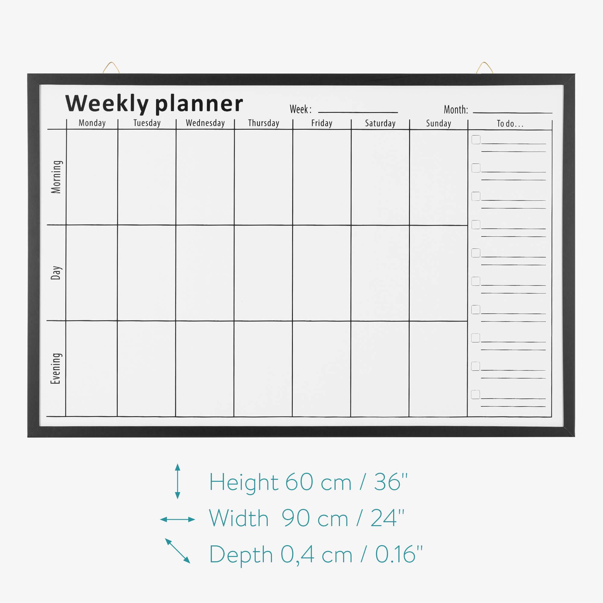 Navaris Μαγνητικός Πίνακας Εβδομαδιαίου Χρονοδιαγράμματος - 91 x 61 cm - White - 53630.01