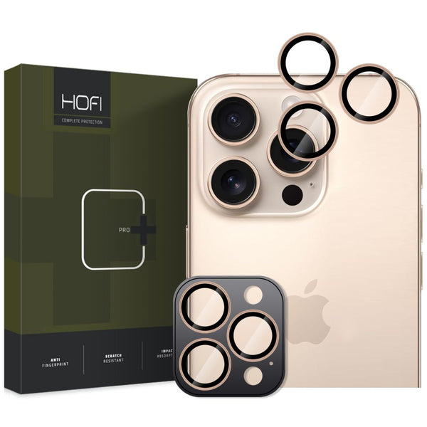 Hofi iPhone 16 Pro / iPhone 16 Pro Max CamRing Pro+ Αντιχαρακτικό Γυαλί για την Κάμερα - Desert Titanium - likebrands.gr
