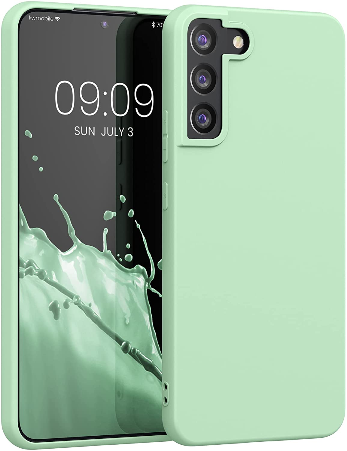 KW Samsung Galaxy S22 Plus Θήκη Σιλικόνης TPU - Mint Green Matte - 56763.50