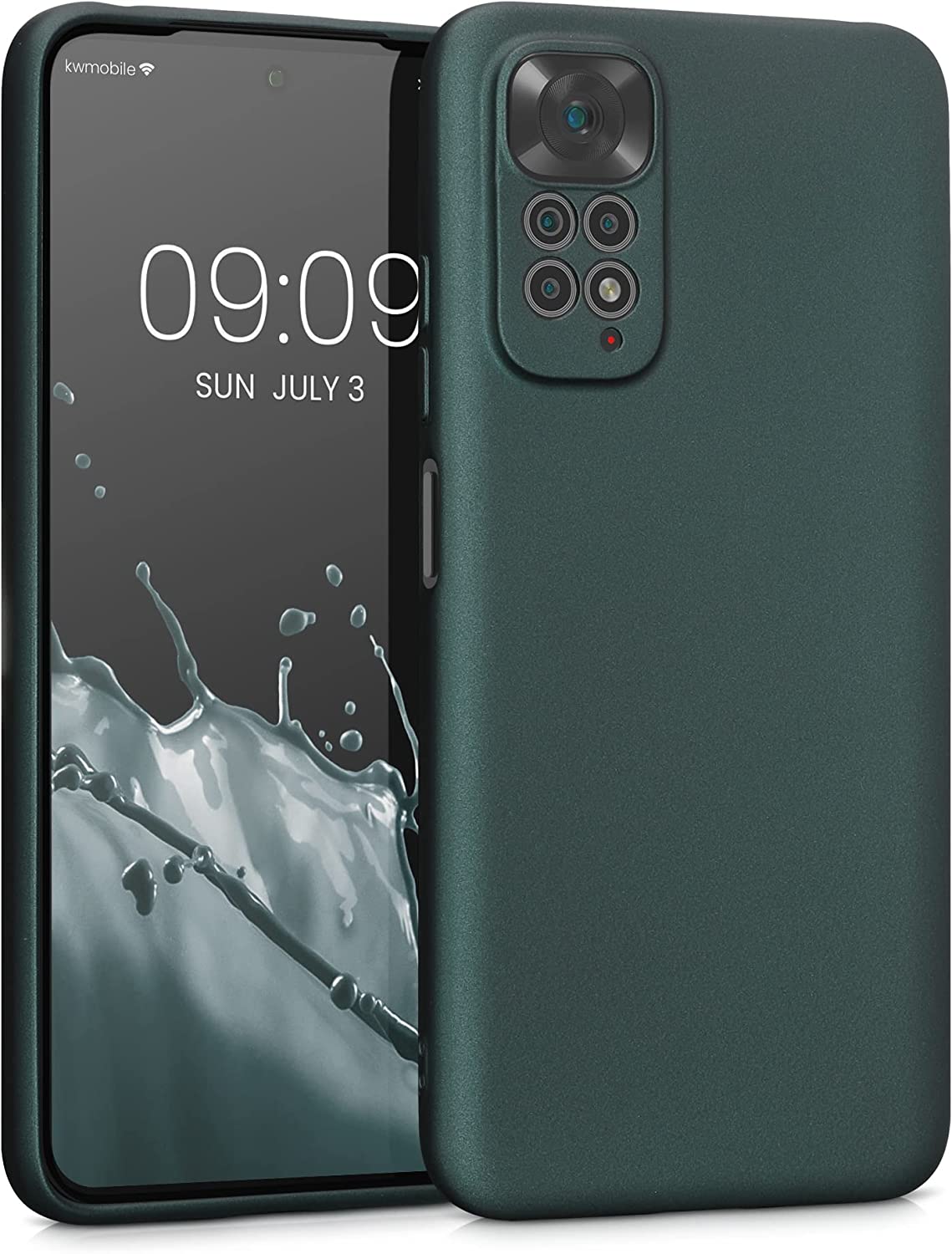KW Xiaomi Redmi Note 11 / Redmi Note 11S Θήκη Σιλικόνης TPU - Metallic Teal - 58651.14