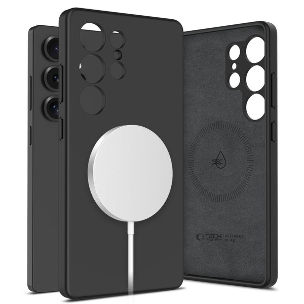 Tech-Protect Samsung Galaxy S25 Ultra Liquid Silicone - MagSafe Θήκη Σιλικόνης TPU - Black