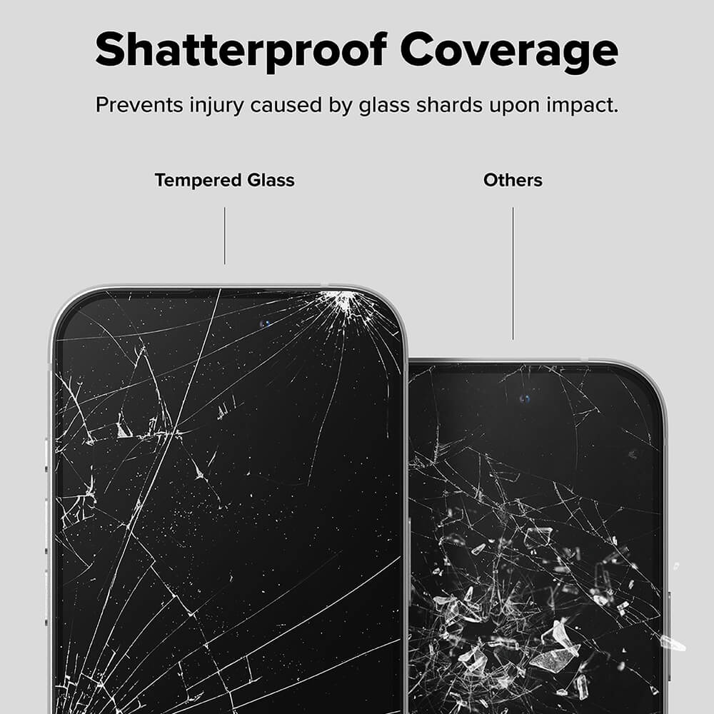 Ringke iPhone 16 Plus / 15 Plus Easy Slide 2.5D 9H Case Friendly Αντιχαρακτικό Γυαλί Οθόνης - 2 Τεμάχια - Clear