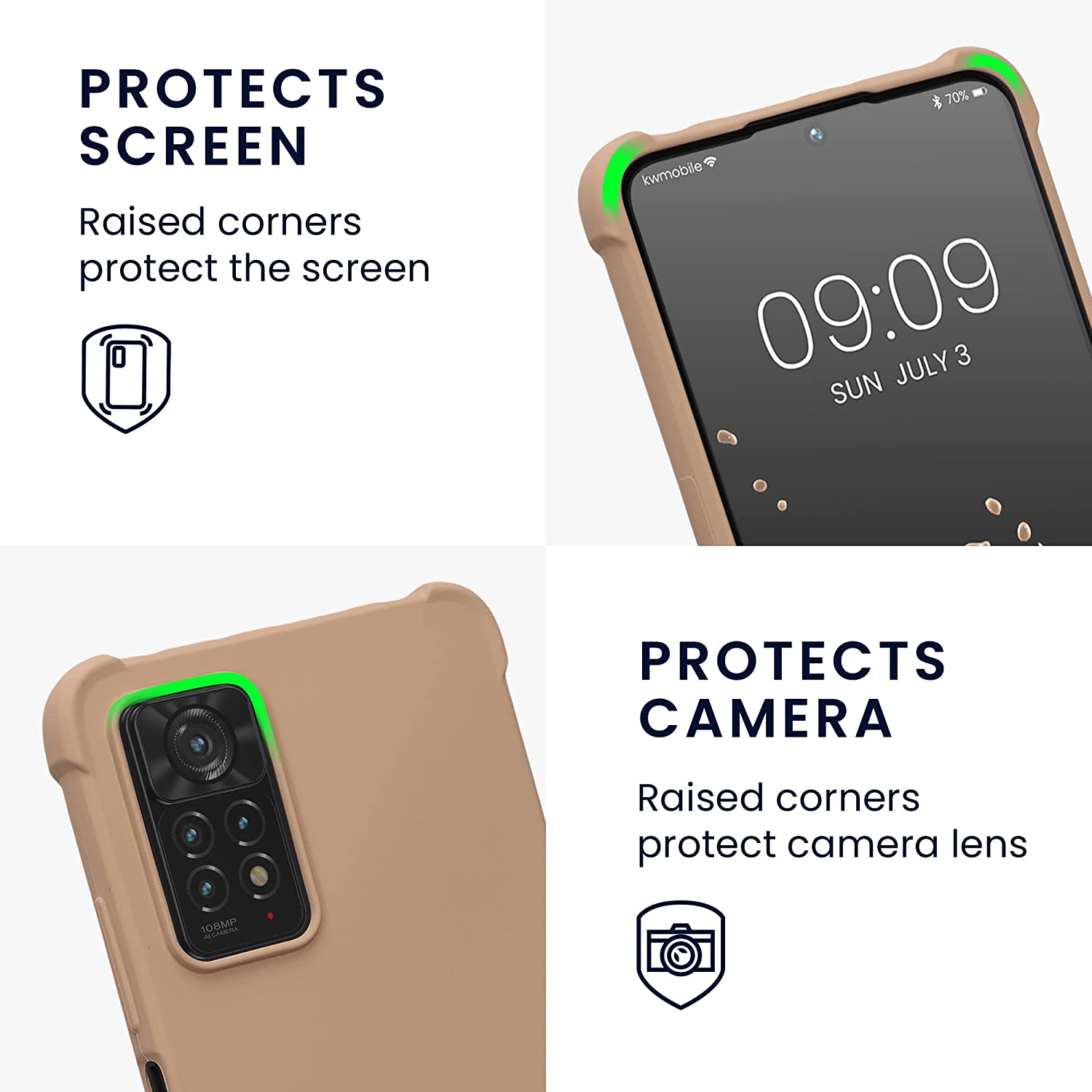 KW Xiaomi Redmi Note 11 Pro / Note 11 Pro 5G Θήκη Σιλικόνης TPU με Λουράκι - Macchiato - 58086.245