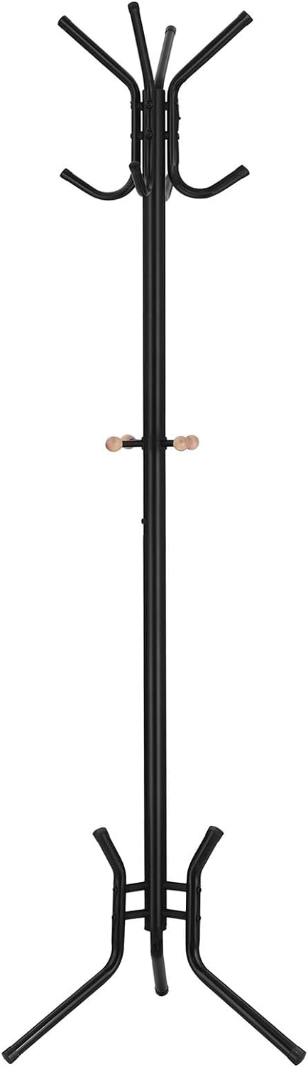 Songmics Επιδαπέδια Μεταλλική Κρεμάστρα - 176 cm - Black - RCR17B
