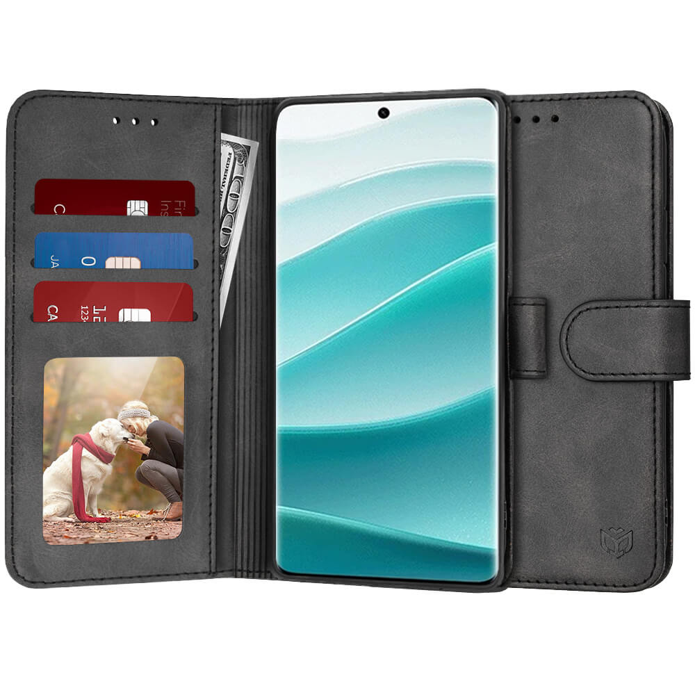 Techsuit Xiaomi Redmi Note 14 Pro 5G / Poco X7 - Diary Book - Θήκη Πορτοφόλι από Δερματίνη με Stand - Black