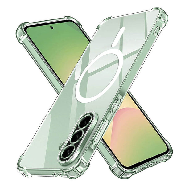Techsuit Samsung Galaxy A56 5G - Shockproof Clear Silicone MagSafe - Θήκη Σιλικόνης με Ενισχυμένες Γωνίες - Clear