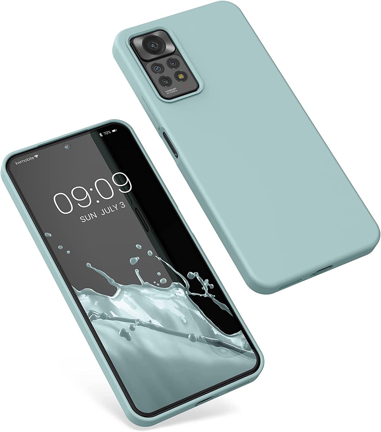 KW Xiaomi Redmi Note 11 Pro / Note 11 Pro 5G Θήκη Σιλικόνης Rubberized TPU - Cool Mint - 57373.200
