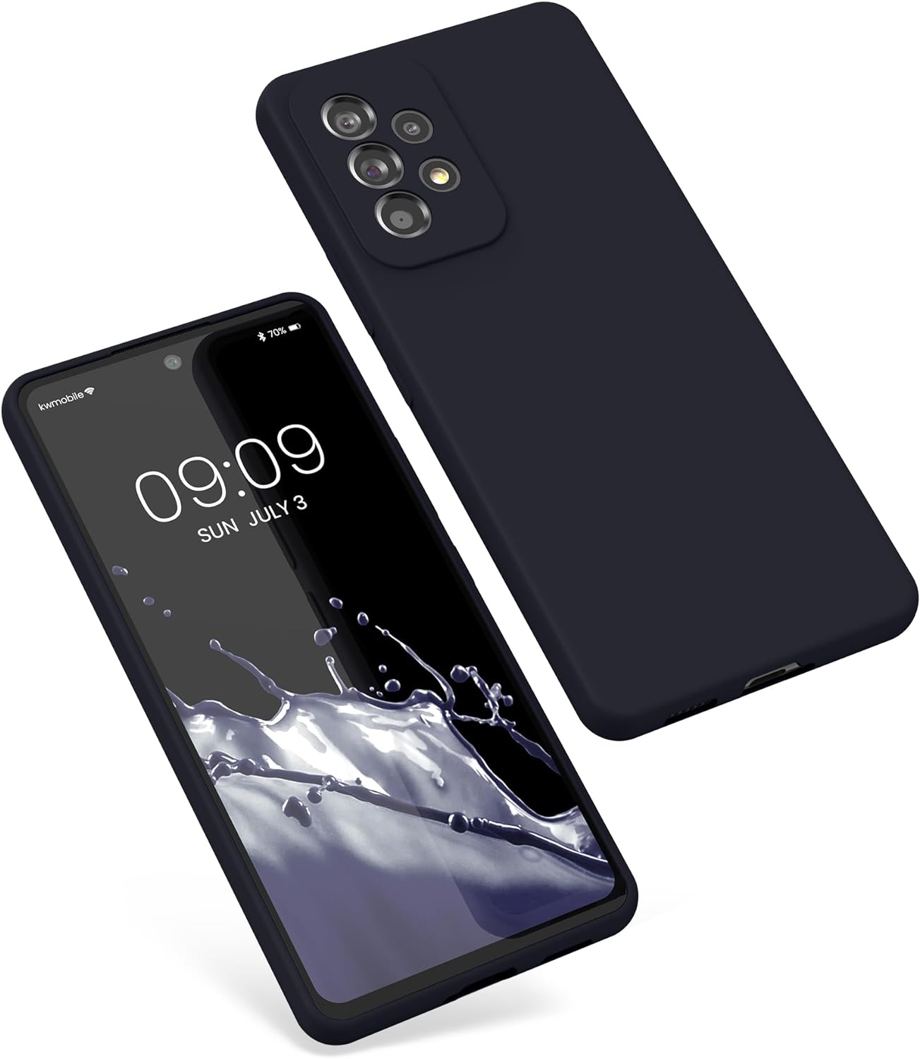 KW Samsung Galaxy A53 5G Θήκη Σιλικόνης Rubberized TPU - Deep Ocean