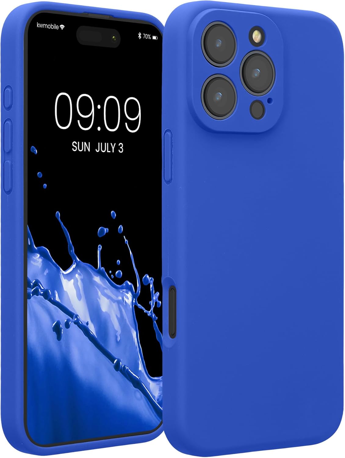 KW iPhone 16 Pro Max Θήκη Σιλικόνης Rubberized TPU - Baltic Blue