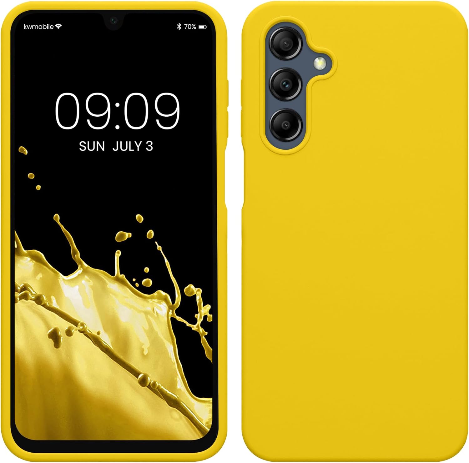 KW Samsung Galaxy A16 4G / A16 5G Θήκη Σιλικόνης Rubberized TPU - Bright Yellow