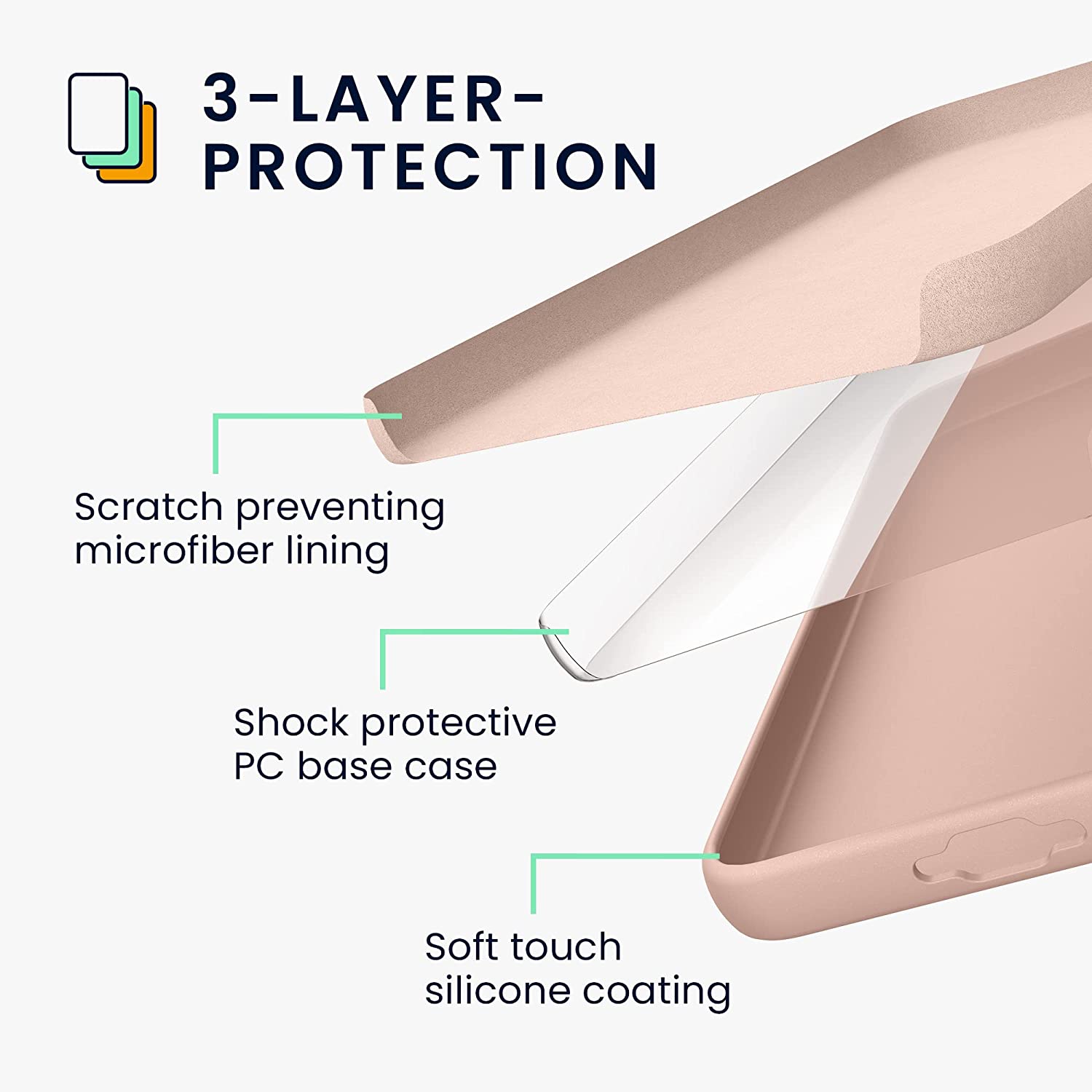 KW Samsung Galaxy S23 Ultra Θήκη Σιλικόνης Rubberized TPU - Dusky Pink - 60275.52