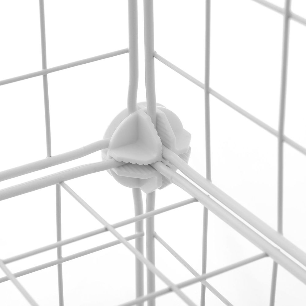 Songmics Σύστημα Αποθήκευσης με 12 Ράφια από Μεταλλικό Πλέγμα - White - LPI34W