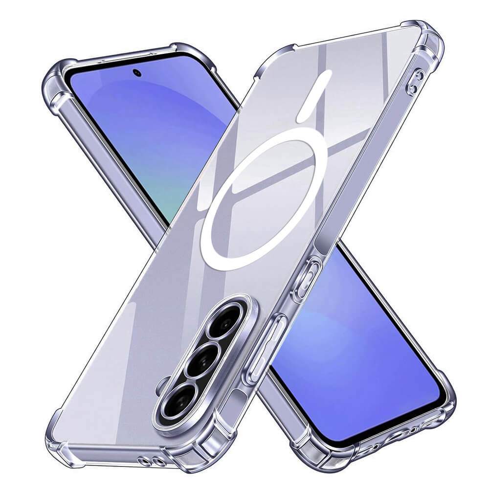Techsuit Samsung Galaxy A36 5G - Shockproof Clear Silicone MagSafe - Θήκη Σιλικόνης με Ενισχυμένες Γωνίες - Clear