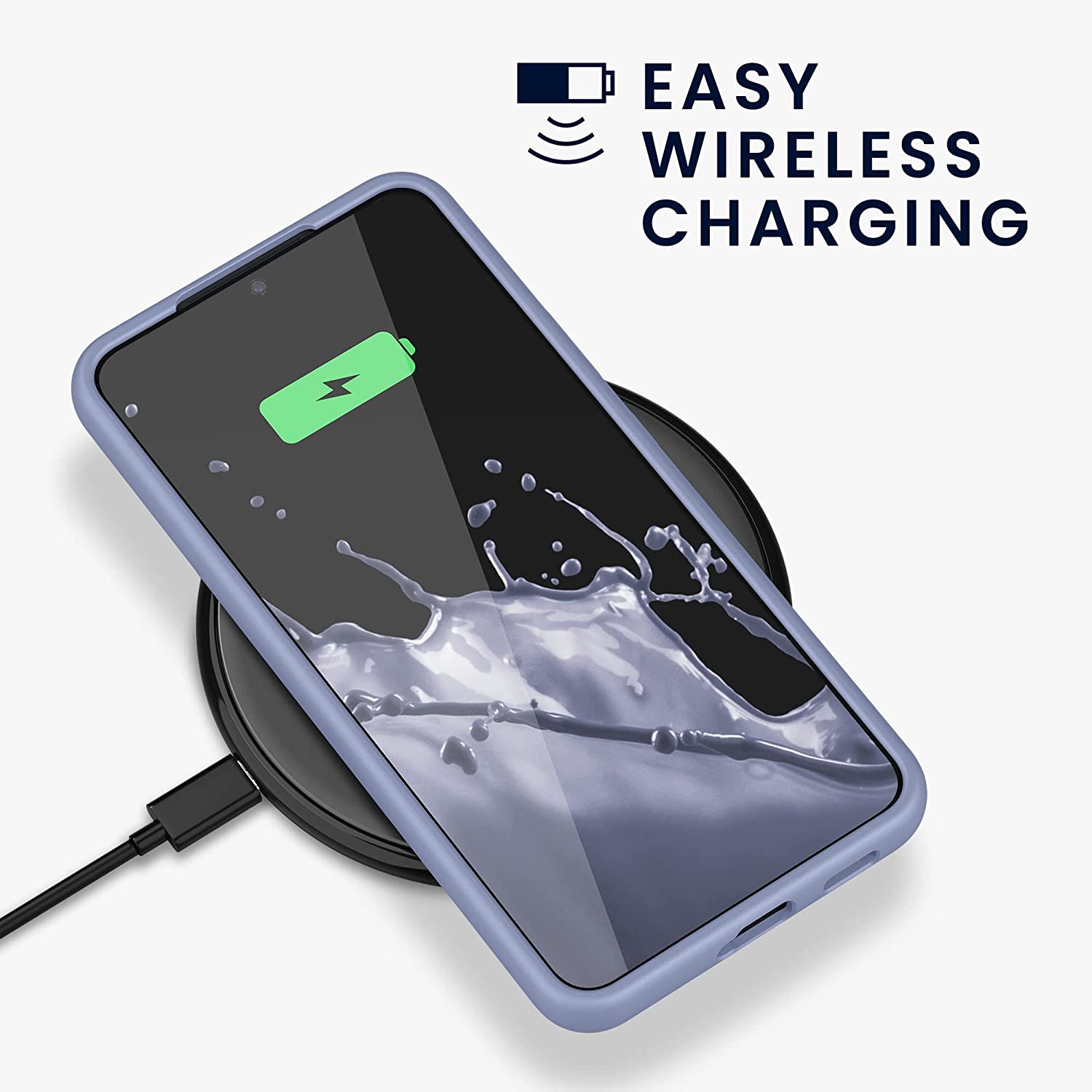 KW Samsung Galaxy S22 Plus Θήκη Σιλικόνης Rubberized TPU - Matte Light Blue - 56761.58