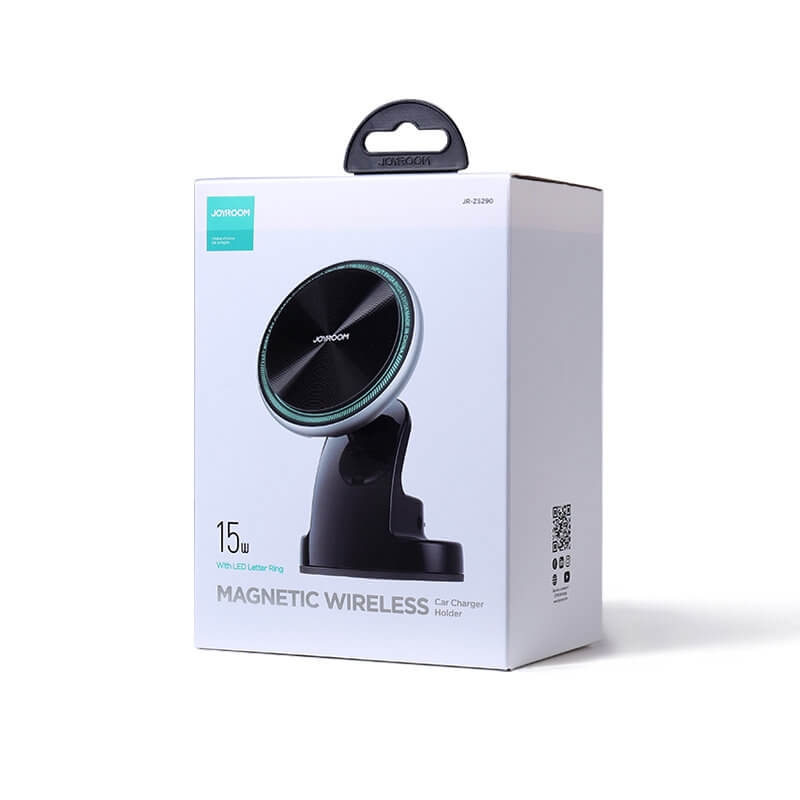 Joyroom Μαγνητική Βάση Αυτοκινήτου για το Ταμπλό 15W με Ασύρματη Φόρτιση MagSafe - Silver - JR-ZS290