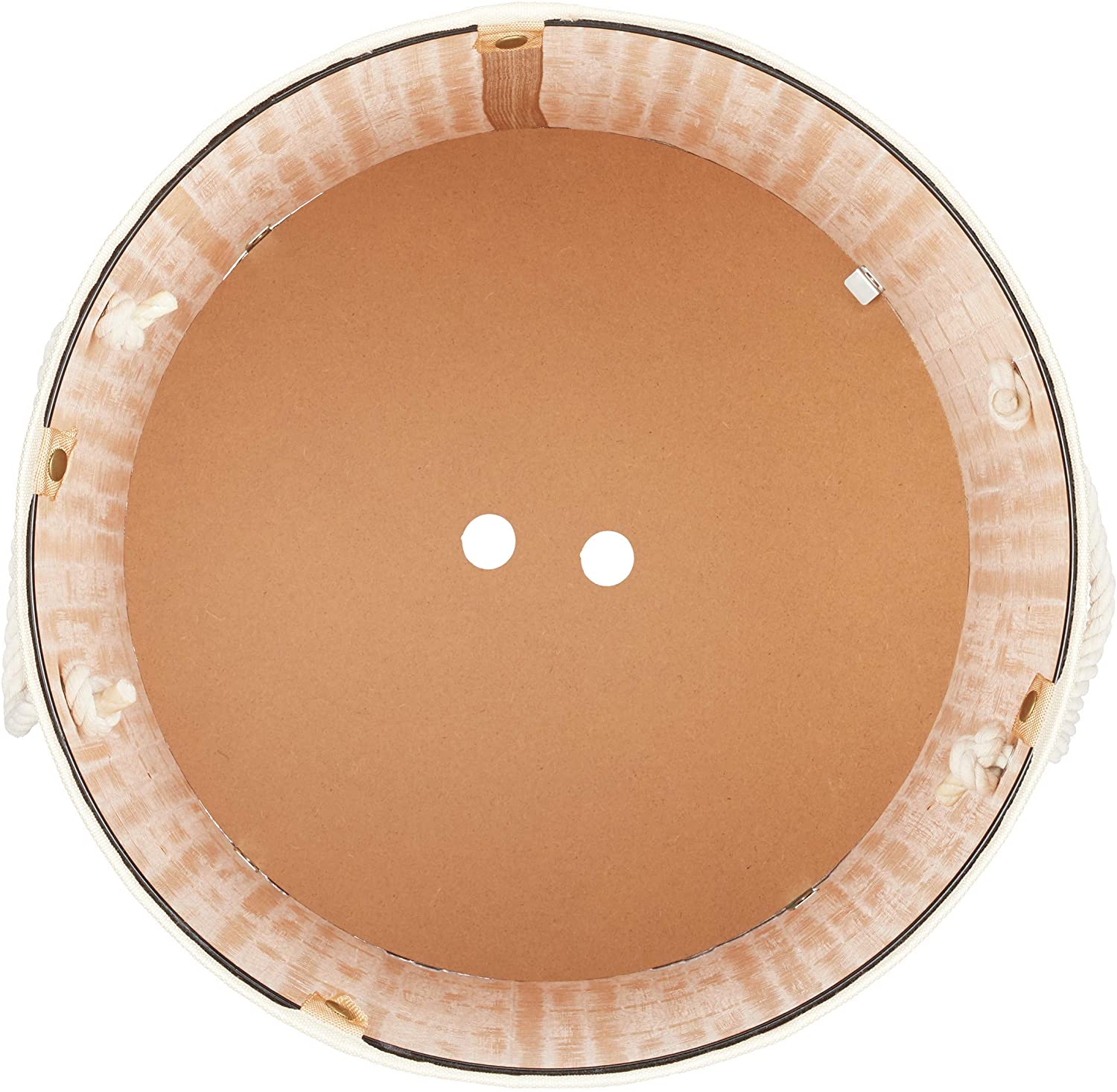 Relaxdays Πτυσσόμενο Στρόγγυλο Καλάθι Απλύτων από Μπαμπού με Καπάκι - Creme - 4052025918415