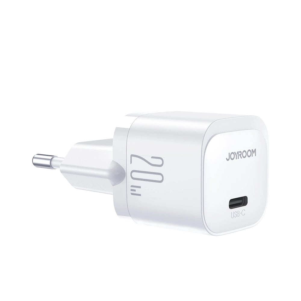 Joyroom Mini PD 20W Οικιακός Φορτιστής Γρήγορης Φόρτισης με Θύρα Type-C - White - JR-TCF02