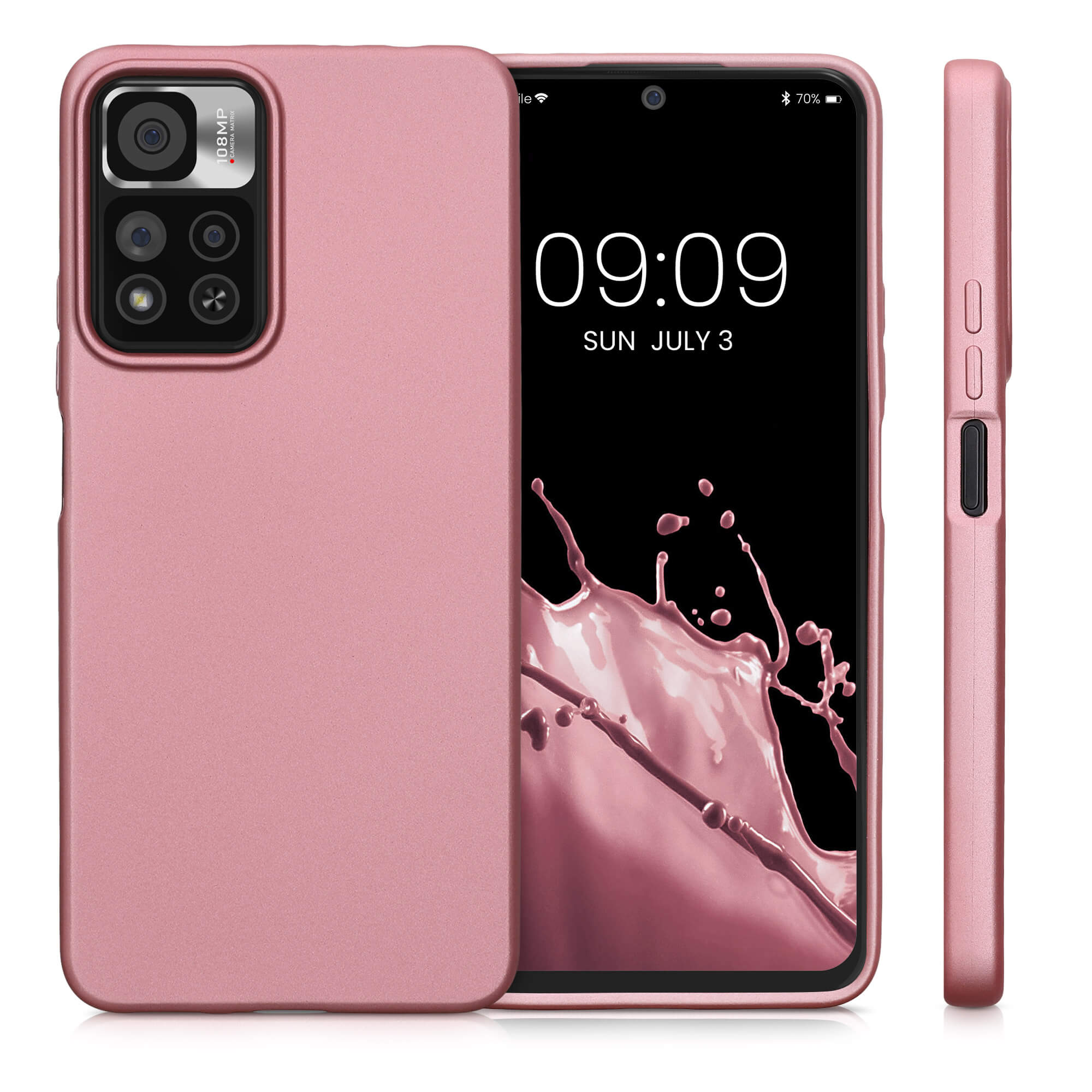 KW Xiaomi Redmi Note 11 Pro+ 5G Θήκη Σιλικόνης TPU - Metallic Rose Gold - 59142.31