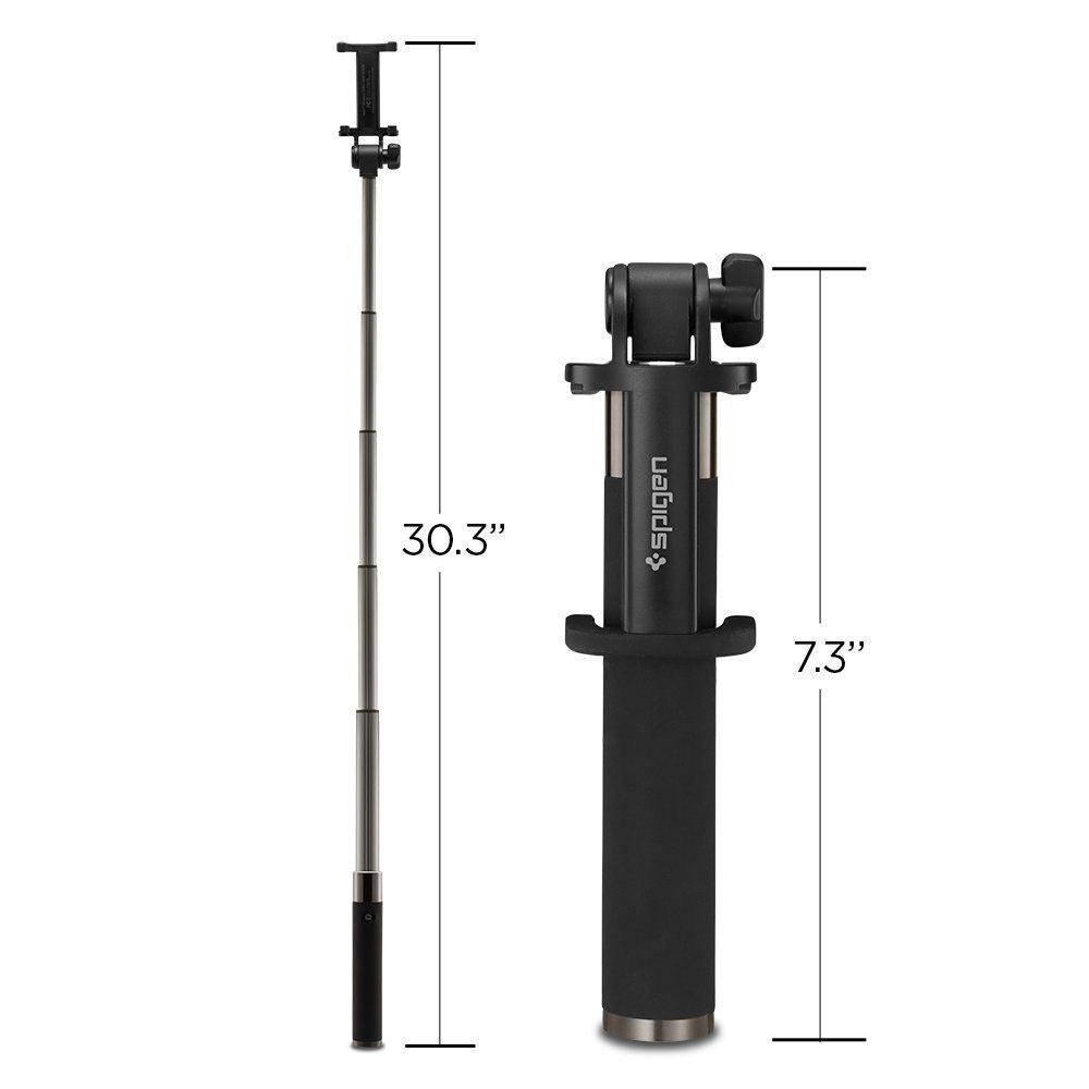 Spigen S530W Selfie Stick με Bluetooth - Black
