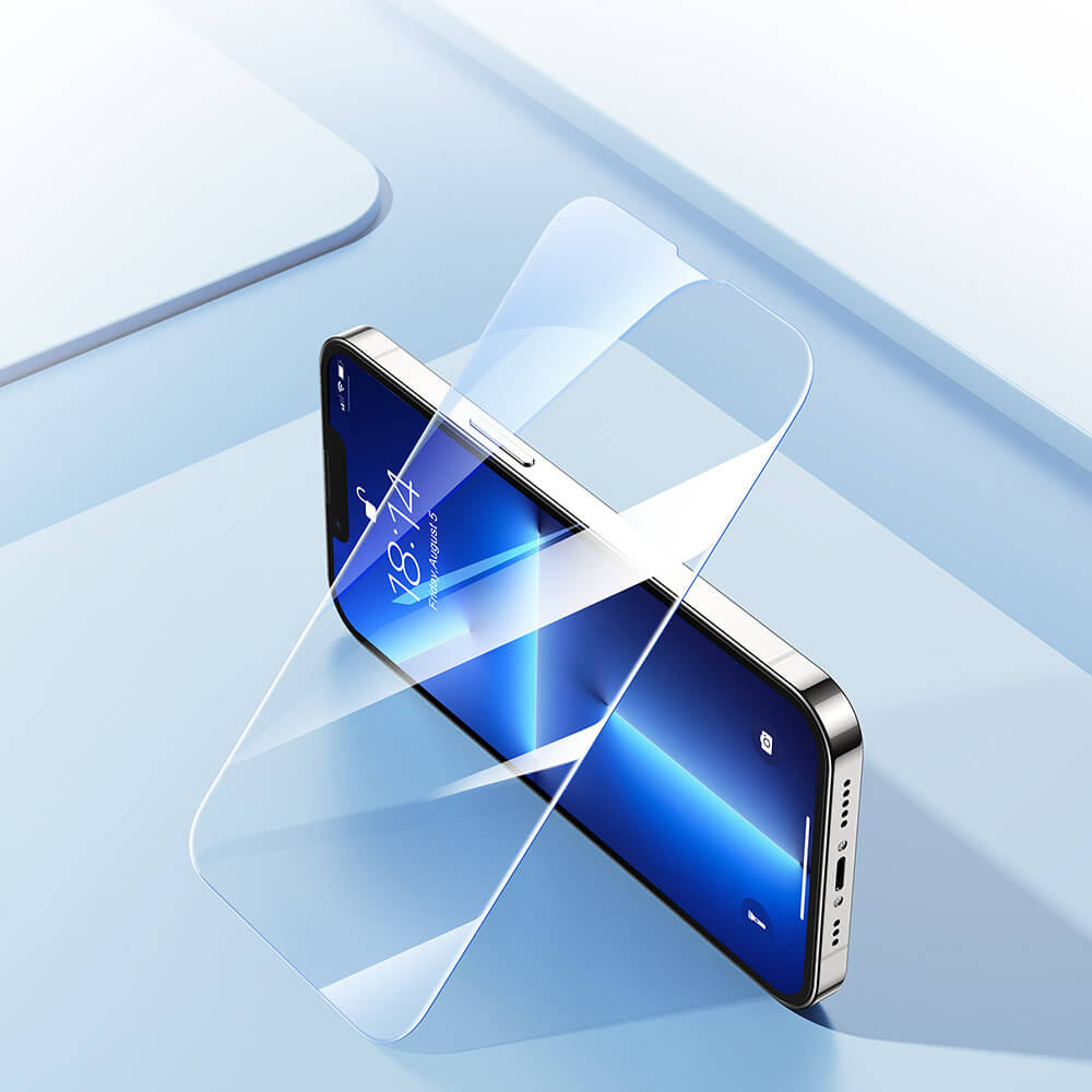 Joyroom iPhone 14 Pro Max Knight Series 2.5D 9H Full Screen Tempered Glass Σετ με 5 Αντιχαρακτικά Γυαλιά Οθόνης - Clear - JR-DH08