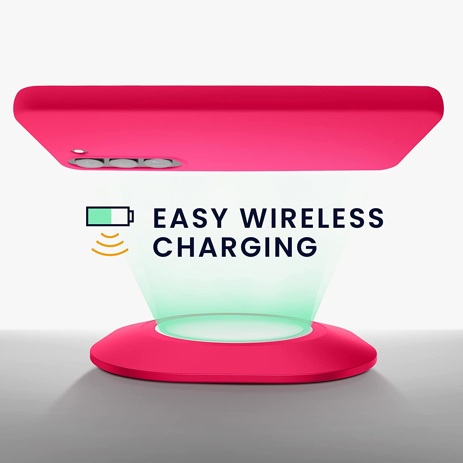 KW Samsung Galaxy S23 Θήκη Σιλικόνης TPU - Neon Pink - 60282.77