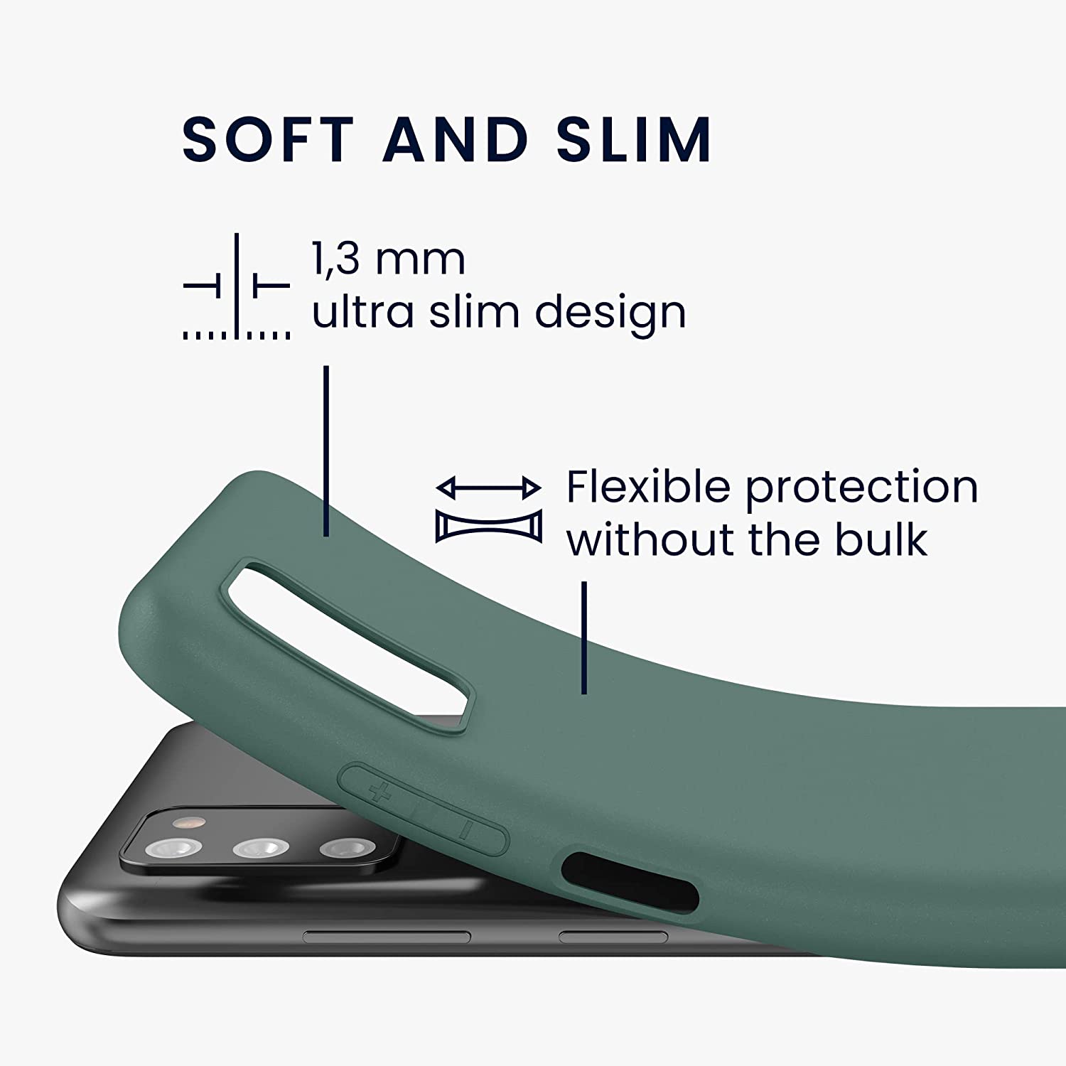 KW Samsung Galaxy A03s Θήκη Σιλικόνης TPU - Teal Green - 56517.171