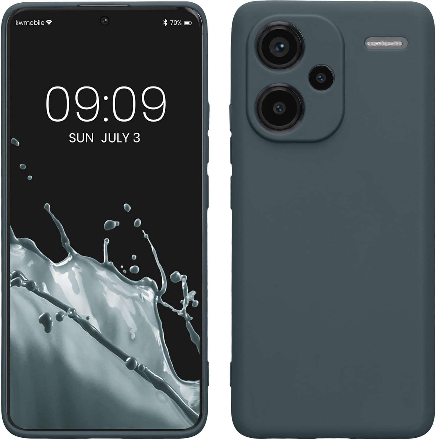KW Xiaomi Redmi Note 13 Pro+ 5G Θήκη Σιλικόνης TPU - Dark Slate