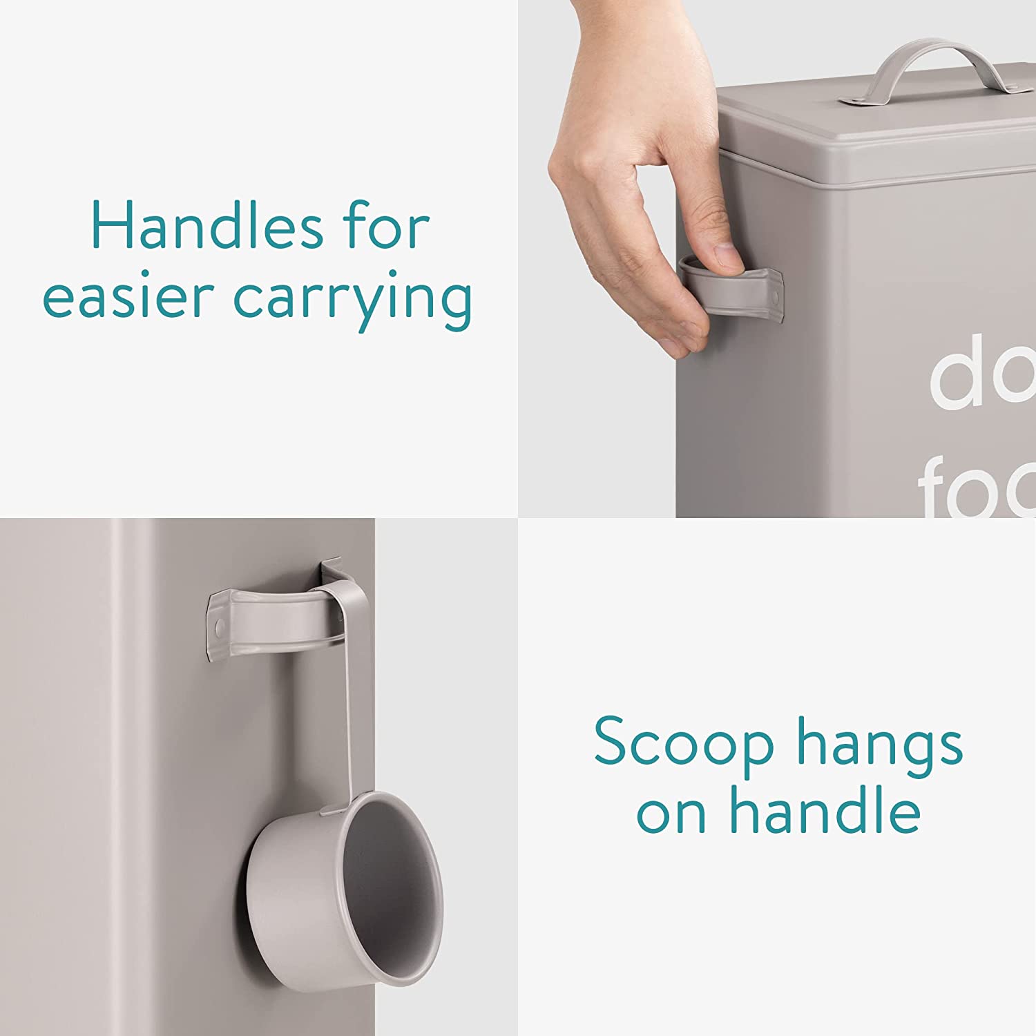 Navaris Δοχείο Αποθήκευσης Φαγητού για Σκύλους - 5.9L - Grey - 57193.19.1